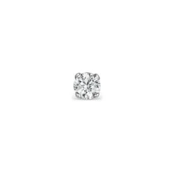 SINGLE Lab Diamond Stud Earring 0.10ct H/Si In 9K White Gold - 3mm