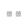 Diamond Earrings 0.30CT Studs Premium Quality In 18K White Gold 3.4mm