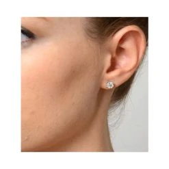 Diamond Earrings 2.00ct Look Galileo Style 0.74ct In Platinum -The Diamond Store p3464s v1