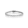 0.19ct Diamond And Silver Twist Bracelet - UD3241