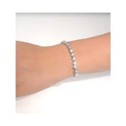 0.19ct Diamond And Silver Twist Bracelet - UD3241 -The Diamond Store ud3241 v2