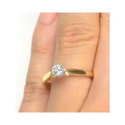 Low Set Chloe Lab Diamond Engagement Ring 0.25CT G/SI1 18K Gold 9 Low Set Chloe Lab Diamond Engagement Ring 0.25CT G/SI1 18K Gold -The Diamond Store ut23 47jua v1 1