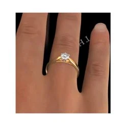 Half Carat Diamond Engagement Ring Low Chloe Lab G/SI1 18K Gold 9 Half Carat Diamond Engagement Ring Low Chloe Lab G/SI1 18K Gold -The Diamond Store ut23 72iu3a v1