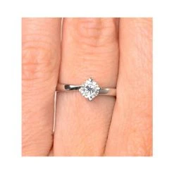 Platinum Half Carat Diamond Engagement Ring Lily Lab F/VS1 9 Platinum Half Carat Diamond Engagement Ring Lily Lab F/VS1 -The Diamond Store ut24 72gxu3s v1