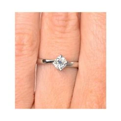 Engagement Ring Certified 0.50CT Lily Platinum E/VS2 -The Diamond Store ut24 72gxu4s v1