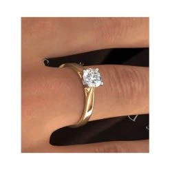 1 Carat Diamond Engagement Ring Petra Lab FVS1 IGI Certified 18K Gold -The Diamond Store ut26 322gxu3a v1