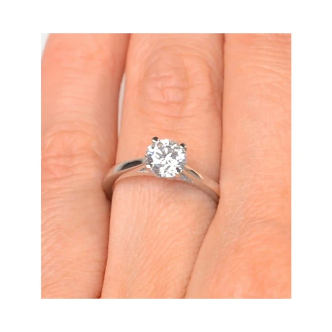 1 Carat Diamond Engagement Ring Petra Lab FVS1 IGI Certified Platinum 4 1 Carat Diamond Engagement Ring Petra Lab FVS1 IGI Certified Platinum - Image 4