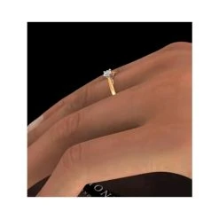 Engagement Ring Certified Petra 18K Gold Diamond 0.25CT-G-H/SI -The Diamond Store ut26 47jua v1