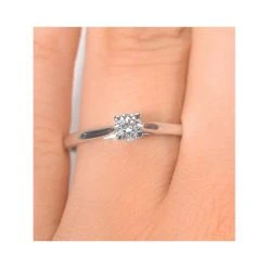 Engagement Ring Petra 0.25ct Lab Diamond H/Si In 18K White Gold -The Diamond Store ut26 47juy v1