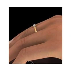 Engagement Ring Certified Petra 18K Gold Diamond 0.25CT 9 Engagement Ring Certified Petra 18K Gold Diamond 0.25CT -The Diamond Store ut26 47rma v1
