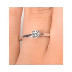 Engagement Ring Certified Petra 18K White Gold Diamond 0.25CT 9 Engagement Ring Certified Petra 18K White Gold Diamond 0.25CT -The Diamond Store ut26 47rmy v1