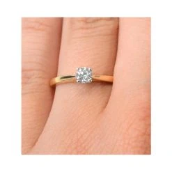 Engagement Ring Petra 0.33ct Lab Diamond H/Si In 18K Gold 9 Engagement Ring Petra 0.33ct Lab Diamond H/Si In 18K Gold -The Diamond Store ut26 55jua v1 1