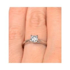 Half Carat Diamond Engagement Ring Petra Lab F/VS1 18K White Gold -The Diamond Store ut26 72gxu3y v1