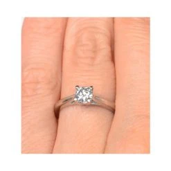 Platinum Half Carat Diamond Engagement Ring Petra Lab G/SI1 -The Diamond Store ut26 72iu3s v1