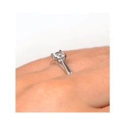 Half Carat Diamond Engagement Ring Petra Lab G/SI1 18K White Gold -The Diamond Store ut26 72iu3y v1