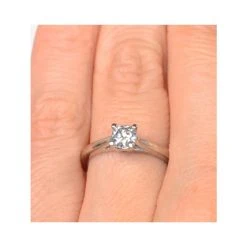Engagement Ring Certified 0.50CT Petra 18K White Gold G/SI2 -The Diamond Store ut26 72iu4y v1