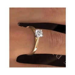 Engagement Ring Certified 0.70CT Petra 18K Gold G/SI2 -The Diamond Store ut26 92iu4a v1